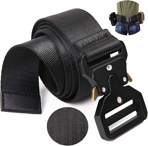Webbing Nylon Belt Adjustable Size Up To 46 With V Ring Heavy