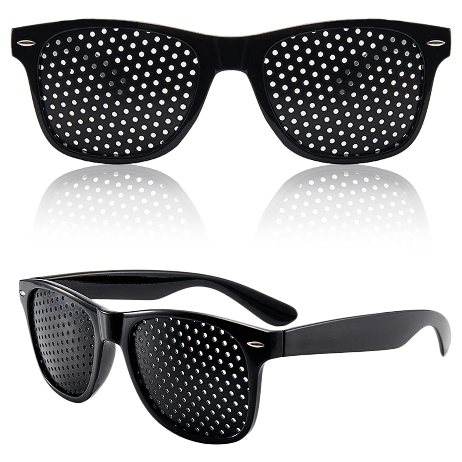 Photo 1 of 2 Pcs Adjustment Glasses, Help Eye Training And Concentration, Light and Comfortable Frame, Lightweight Frame for Eye Training Focus for Daily Use and Relaxation