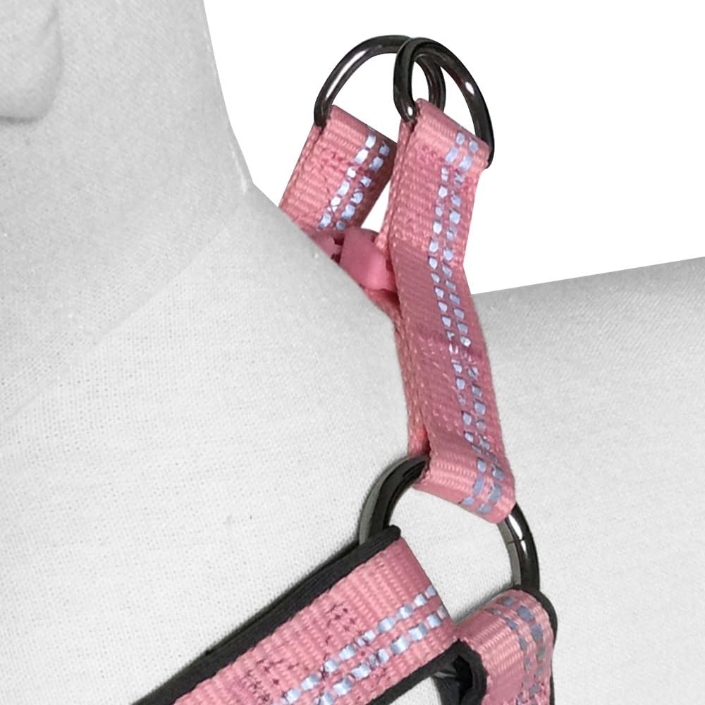 Blueberry Pet Comfy New 3M Reflective Step-in Pastel Color Padded Dog Harness, Chest Girth 50cm-65cm, Baby Pink, S/M - Image 4
