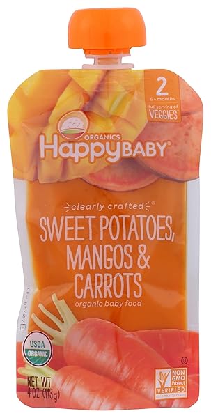 HAPPY BABY, BABY FOOD SWEET POTATO MANGO CARROT...