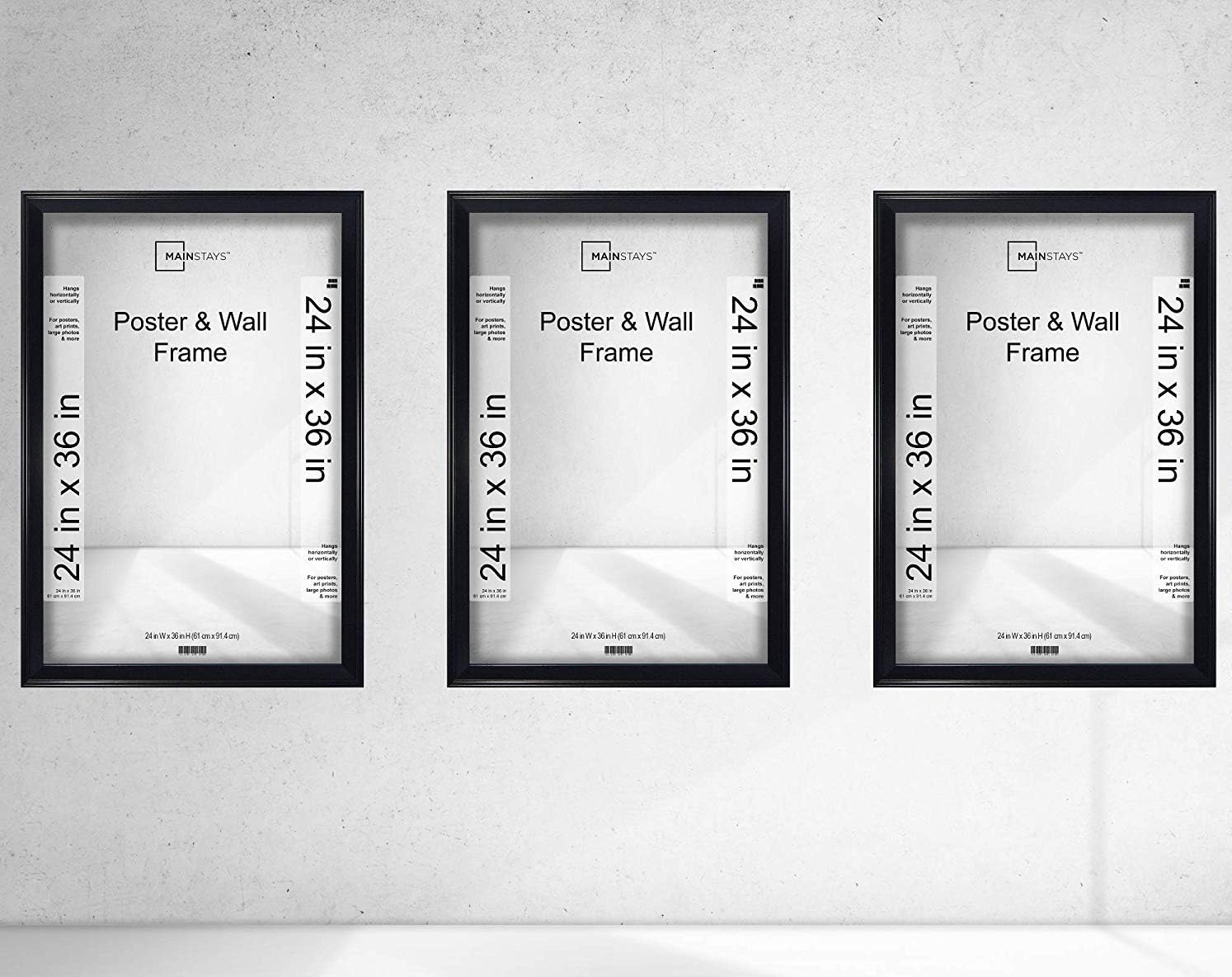 24x36 Casual Black Poster and Wall Picture Frame Horizontal