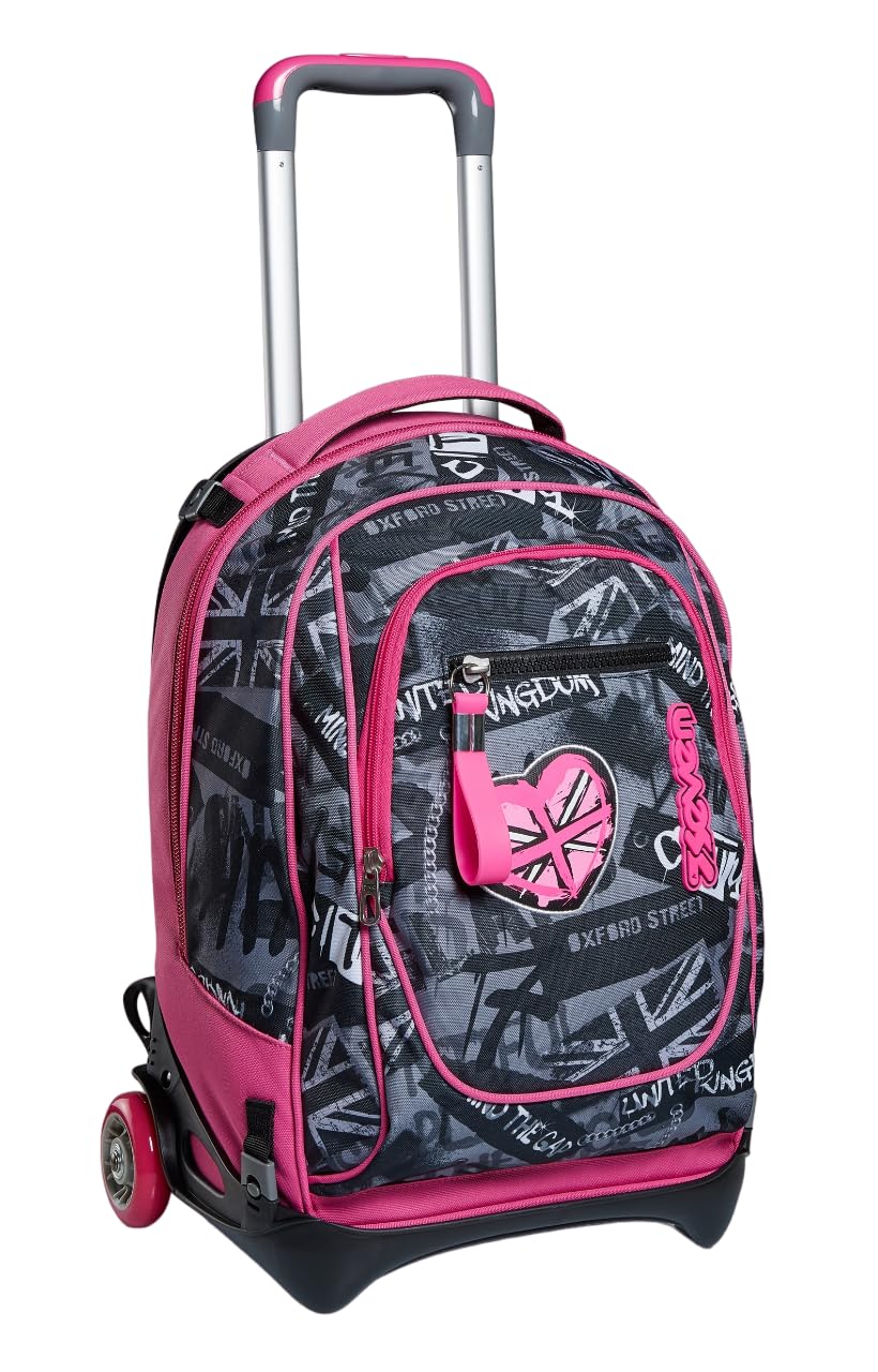 Seven New Tech, Trolley, 3In1 Unisex Detachable Backpack - Kids, Pink, One Size