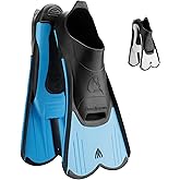 Cressi Short Full Foot Pocket Fins for Swimming or Training in the Pool and in the Sea - Light: made in Italy
