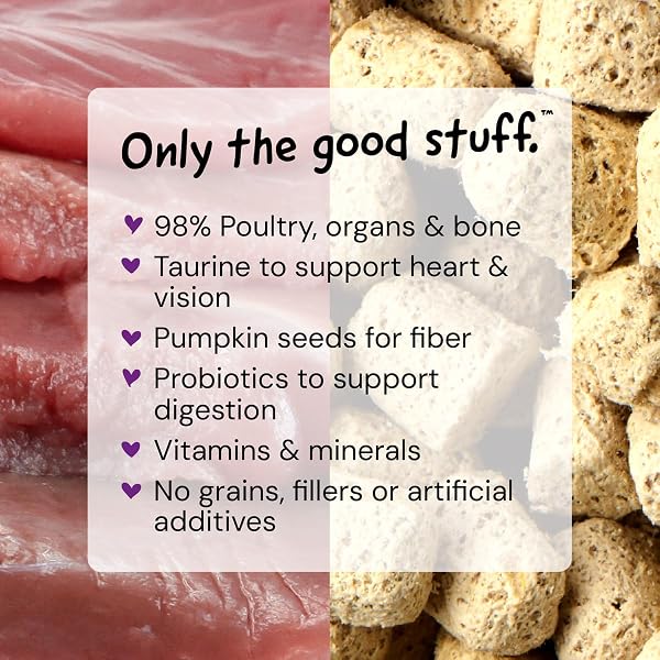STELLA & CHEWY’S FREEZE-DRIED RAW CAT DINNER MORSELS – PREMIUM DUCK & GOOSE RECIPE WITH 98% CAGE-FREE POULTRY & ORGANS – NATURAL GRAIN-FREE CAT & KITTEN FOOD – MADE IN USA – 3.5 OZ