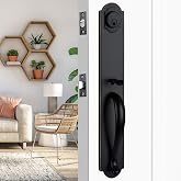 HISAFE Keyed Entry Front Door Lock Set with Deadbolt, Oil Rubbed Bronze | Reversible for Right and Left Handed, Heavy Duty Exterior Door Handleset