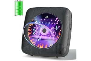 Gueray Portable CD Player Bluetooth: CD Players for Home Rechargeable Desktop Wall Portable CD Player with Bluetooth & Dual S