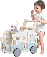 ROBOTIME Wooden Baby Walker with Wheels Height Adjustable Speed Control Kids view 1