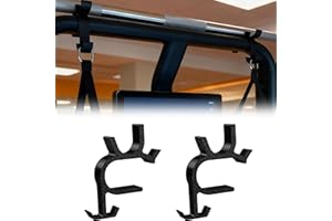 Barbell and Accessories Holder for Speediance Gym Monster 2, 2-Pack Top-Frame Mount with D-Rings and Carabiners