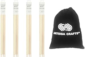 FRANK A. EDMUNDS CO. Frank A. Edmunds Mini Canvas Stretcher Bars 11 Inches x 1/2 Inch 4-Pack with Small Project Bag