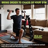 PhysKcal 6-Tier Dumbbell Rack Heavy Duty Steel 400kg Capacity view 9