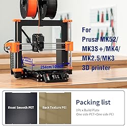 Upgraded Prus MK3s Build Plate Smooth/Textured