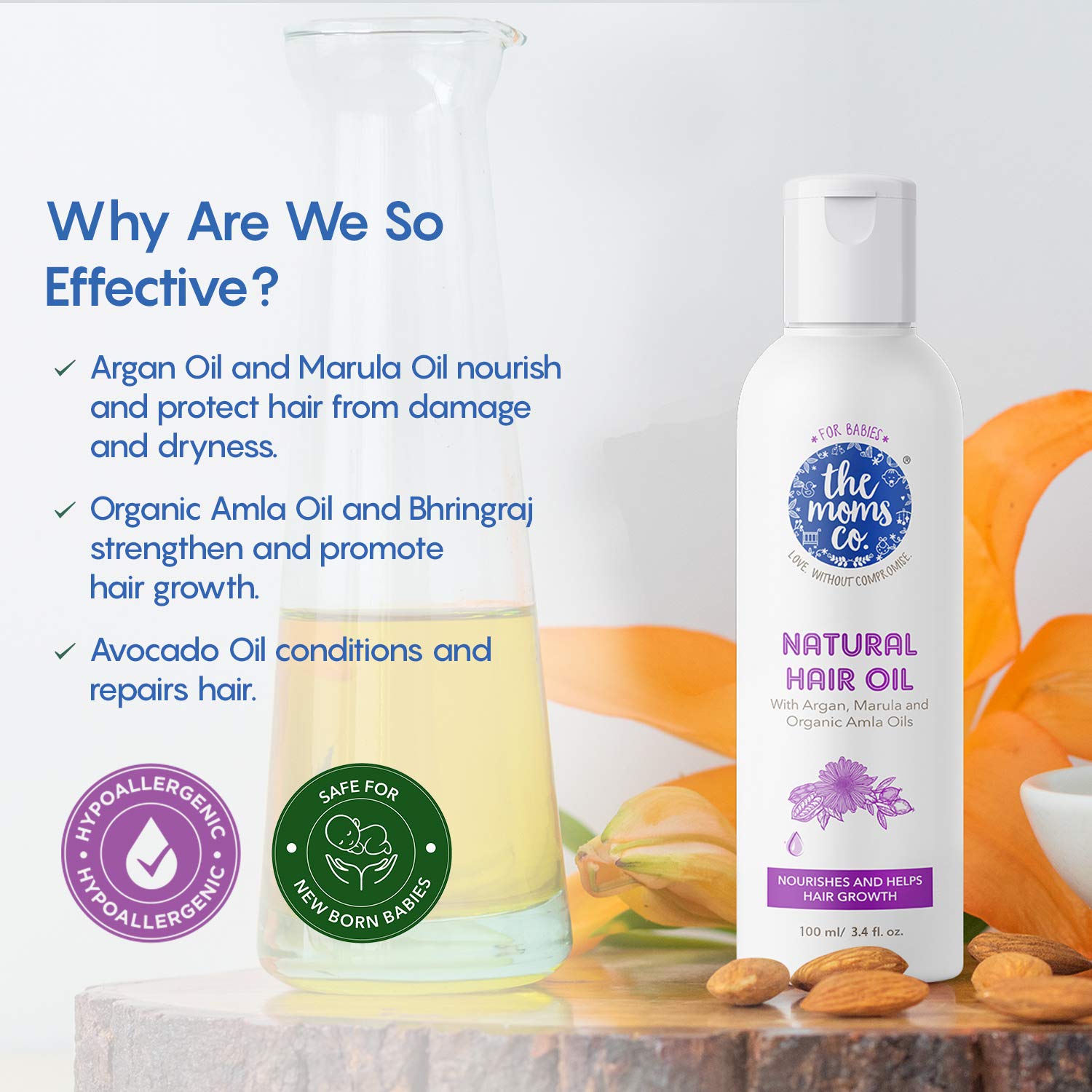 moms co baby hair oil