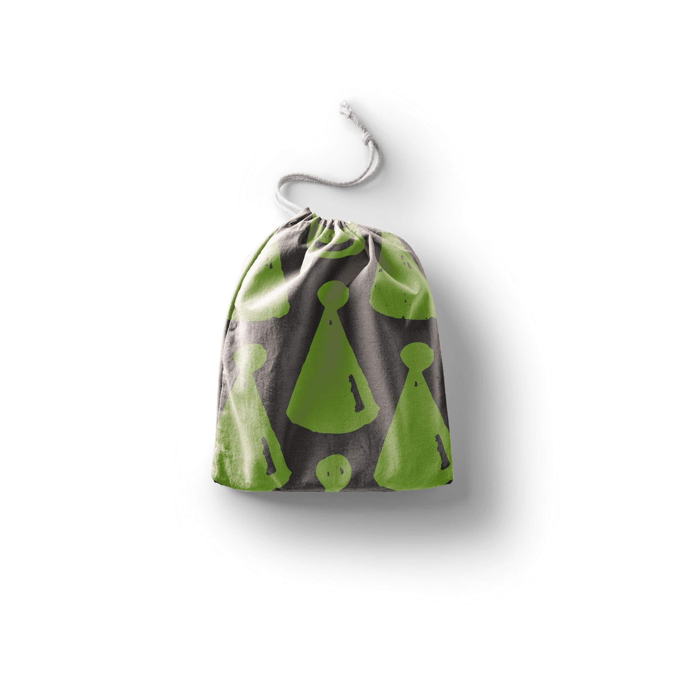 Bonamaison Printed Cotton Produce Bag with Drawstring, Reusable Grocery Bag, Biodegradable Eco-Friendly Bags, Travel Pouch, Sachet Bags, Shopping Bag, Eco Friendly, Foldable, Size: 30x40 Cm