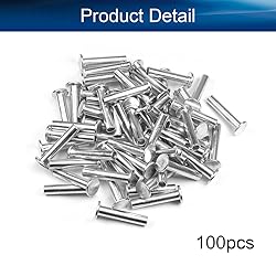 Yinpecly 100PCS Round Flat Head Rivet 1.18" x