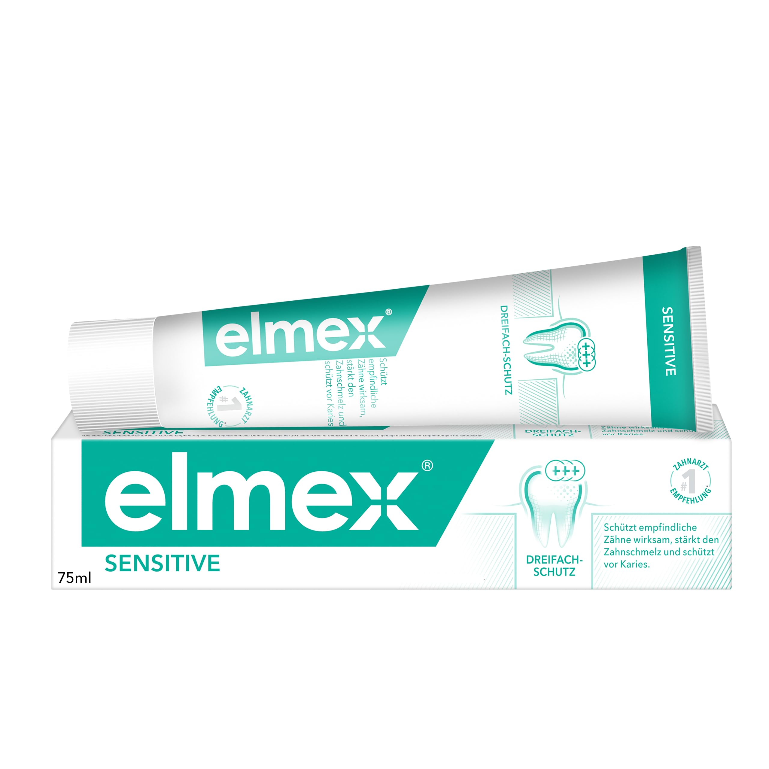 Elmex Sensitive Toothpaste Tube, Herbal, 0.08 kg