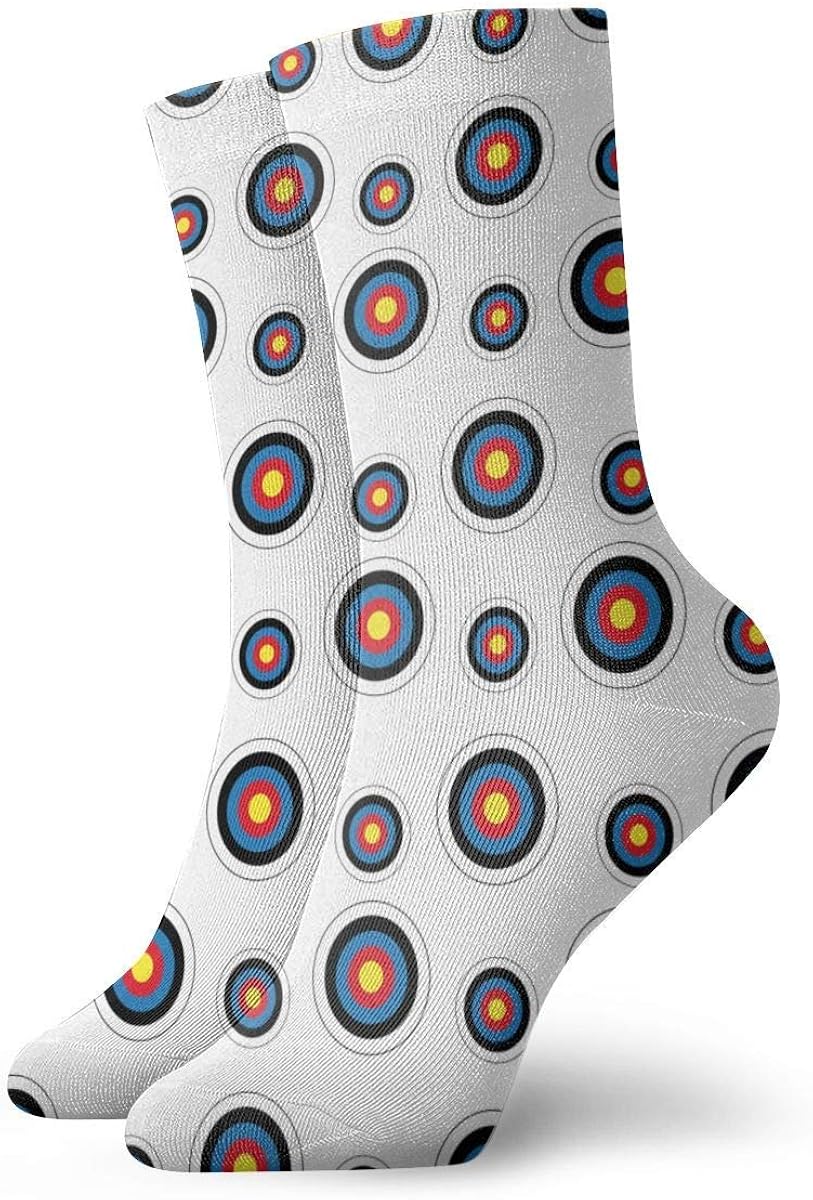 Archery Target Colorado Circular Crew Athletic Sock Classic Breathable