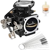 JAVIK Carburetor Carb With Fuel Filter Clean Brushes For Yamaha 44MM Personal Watercraft Super Jet FX-1 WaveRunner WaveRaider WaveBlaster 650 700 1990-1997 O.E.M# 61X-14301-02-00