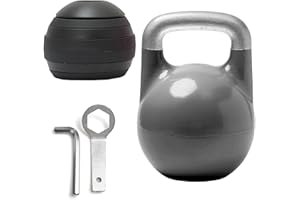 Kettlebell Kings Adjustable Kettlebell Set, 26-70 lb - Strength Training Kettlebells with 7 Plates - Secure Lock System and Durable Steel Kettle Bell for Swings, Squats, Presses and Full-Body Training