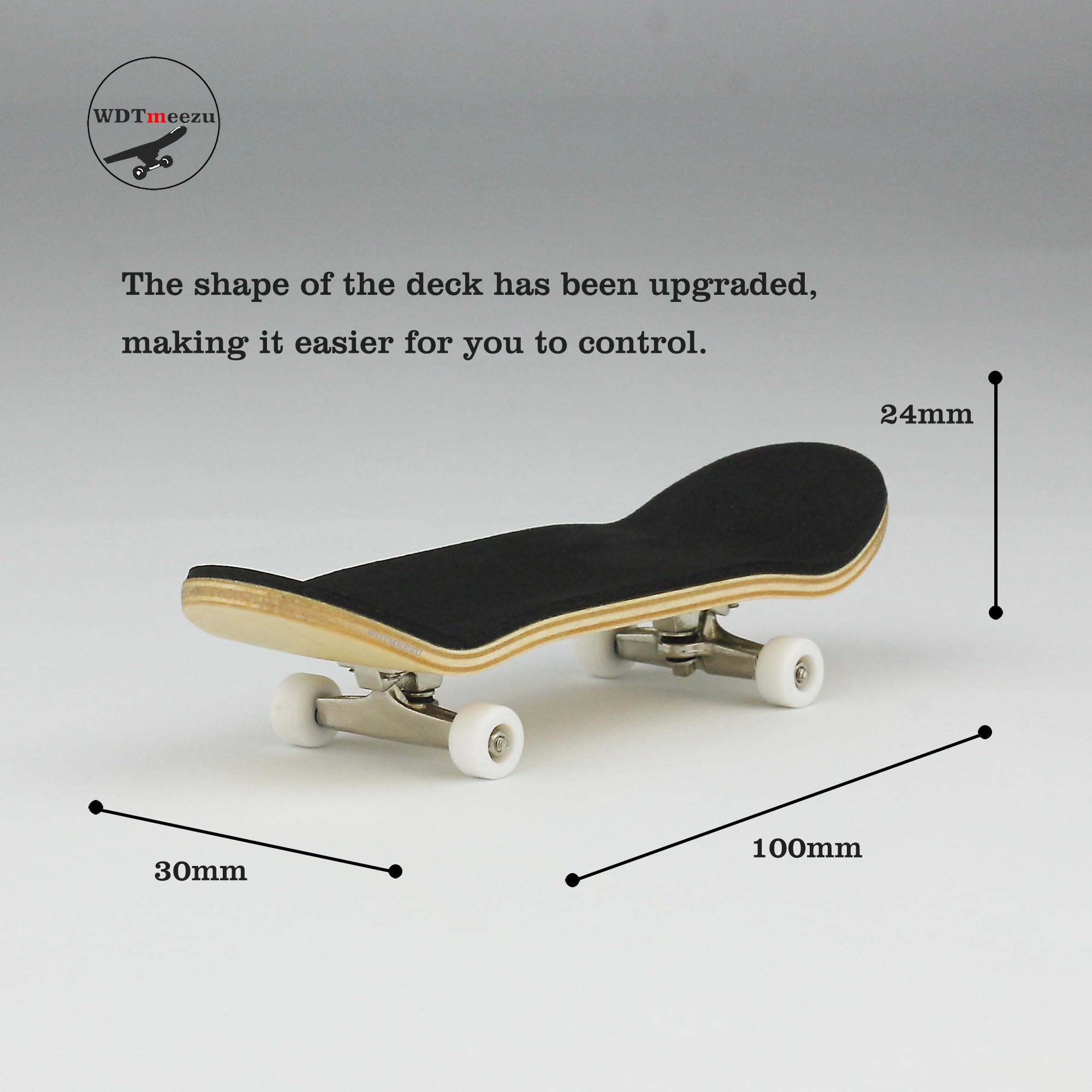 Wood Finger Skateboard Professional Fingerboards Wheels with Bearings Mini Fingerboard Finger Toy for Adults and Kids-30mm Pharaoh