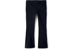The Children's Place Girls' Uniform Ponte Flare Leg Pants