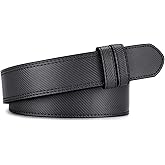 MACBORO Mechanic Belts for Men No Scratch Tsa Approved Non Metal Hypoallergenic Leather Without Buckle Belt