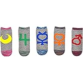 Sailor Moon Space Dye Socks Cosplay (5 Pair) - (Women) Sailor Moon Costume Gifts Lowcut Socks - Fits Shoe Size: 4-10 (Ladies)
