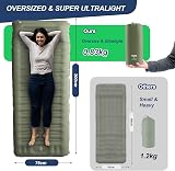 Origem Self Inflating Camping Mat 14cm Ultralight 200x76x14cm with Pump view 3