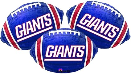 Amazon Com New York Giants Football Party Decoration 18 Balloons