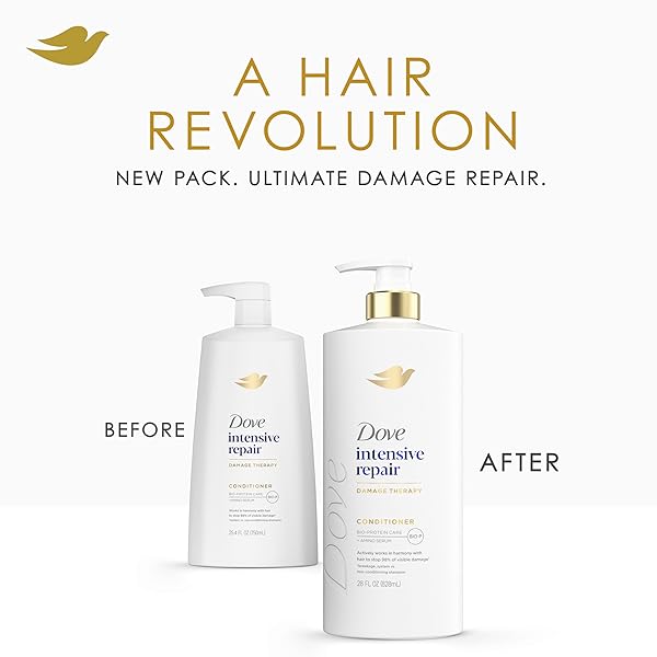 DOVE CONDITIONER INTENSIVE REPAIR FOR DAMAGED HAIR WITH BIO-PROTEIN CARE TECHNOLOGY AND AMINO SERUM 28 FL OZ