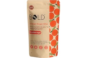 Bold Bites – Orange Ginger Bites – Vegan Snack Bites | No Added Sugar, Gluten Free Bar, Plant Based Bites | Dairy Free, Clean