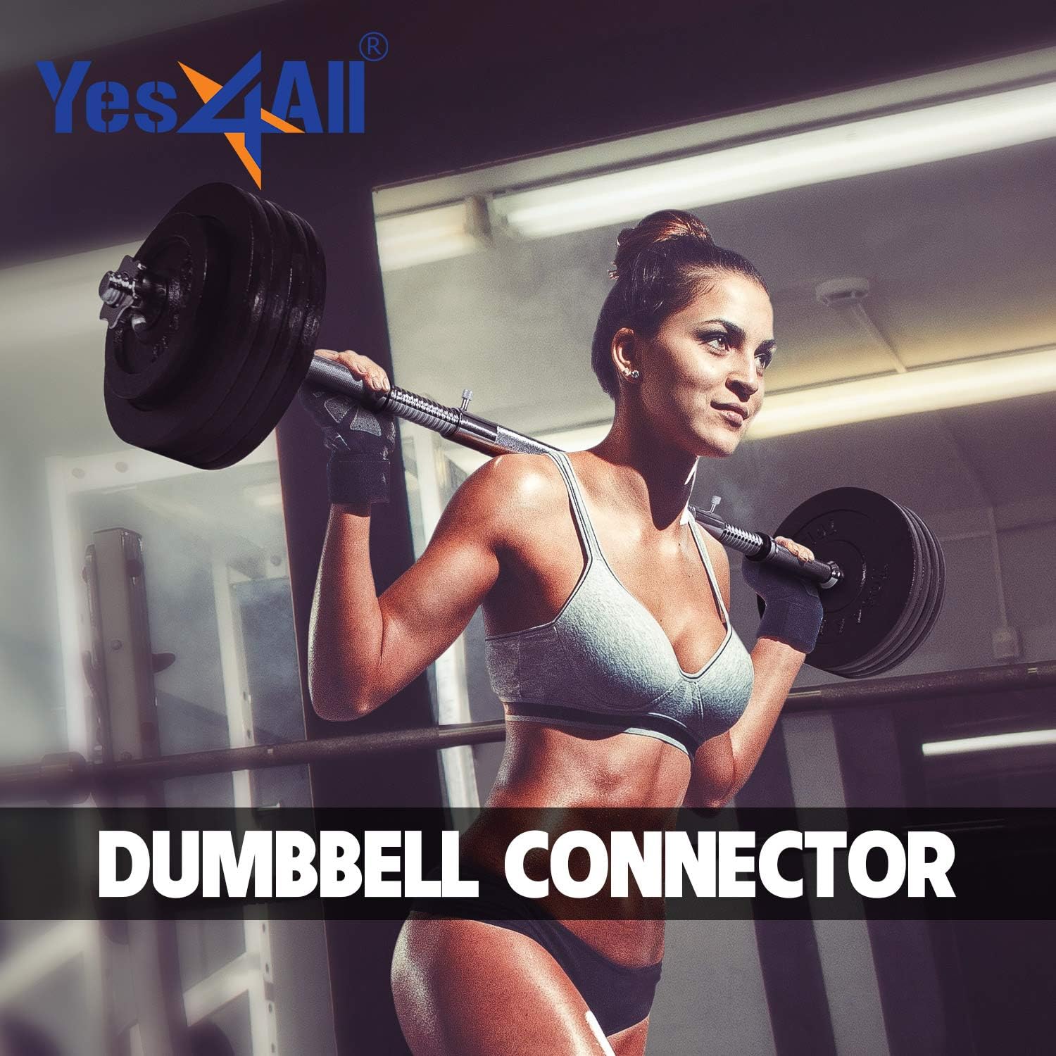 Yes4All Adjustable Dumbbells 40, 50, 52.5, 60, 105 to 200 lbs with Connector Options (F. Chrome Connector 1, 15") : Sports & Outdoors