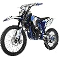 X-PRO 250cc Dirt Bike Zongshen Brand Engine, 5-Speed Manual Transmission, Electric/Kick Start! Big 21"/18" Wheels! (Blue)