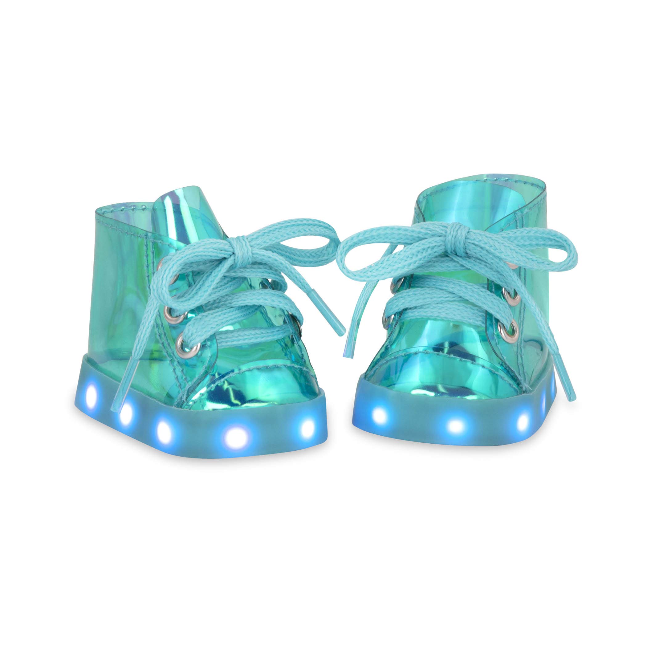 Our Generation - Fast As Lights - 18-Inch Doll Light-Up Shoes - High-Top Sneakers - Fashion Accessories - Pretend Play - Toy for Kids 3 Years +