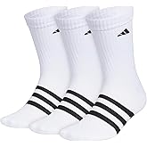 adidas Unisex Adaptive Crew Socks with Accessible Features (3 Pairs)