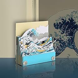 MACTANO 3D Art Memo Pad, Creative The Great Wave