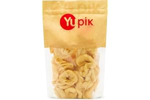 Yupik Dried Apple Rings, 450 g, Kosher, Soft Dried Fruits, Peeled Apple Slices, No Pits, No Added Sugar, Oil-Free, Source of 