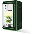 MELONFARM Small Grow Tent for Aerogarden，18”x18”x32” ，Hydroponics Growing System ，Highly Reflective 600D Diamond Mylar Canvas with Ventilation window and Floor Tray for Hydroponic Indoor Plant Growing