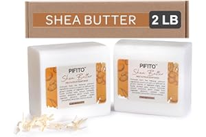 Pifito Shea Butter Melt and Pour Soap Base (2 lb) │ Premium 100% Natural Glycerin Soap Base │ Luxurious Soap Making Supplies