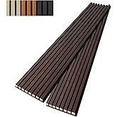 Art3dwallpanels Wood Slat Wall Panel, 108'' x 13'' Wood Panels for Wall 2 Pack 3D Soundproof Wall Panels, Large Acoustic Pane