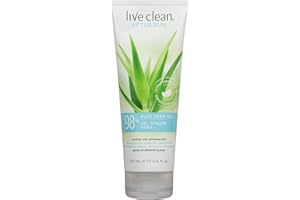 Live Clean 98% Aloe Vera Gel, 227 mL, clear