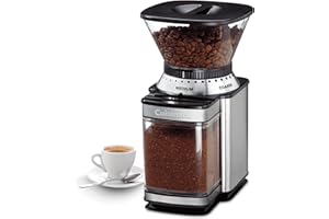 Cuisinart Coffee Grinder, Electric One-Touch Automatic Burr Coffee Grinder with 18-Position Grind Selector, Cup Size Selector for 4 – 18 Cups, DBM-8P1, Black Stainless