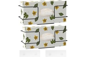 YAENOEI 2 Pack Glove Box Holder Wall Mount Disposable Glove Dispenser, Metal Glove Rack for Rubber Latex Gloves Organizer Facial Tissue (Black)