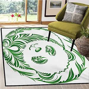 Alfombra Moderna de cerámica con diseño de Oso Panda Inspirado en el