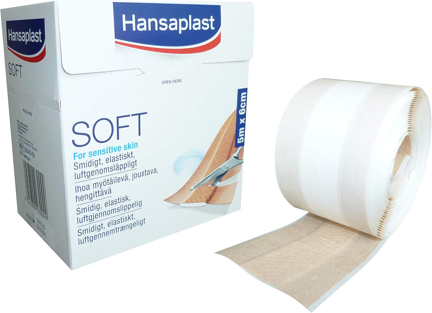 Hansaplast Soft 5 m x 6 cm Rolle, 1 St: Amazon.de: Drogerie & Körperpflege