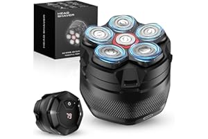 GLLAVA Head Shaver for Bald Men, 10000 RPM High-Speed 6D Magnetic Razor, IPX8 Waterproof Wet/Dry Shaving, LED Display & Storage Case