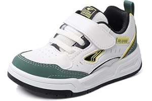 Dr Kong Toddler Boys Girls Shoes Tennis Leather Skate Shoes Casual Fashion Walking Sneakers with Hook and Loop for Toddlers and Little Kids