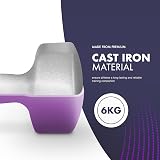 KAYMAN Neoprene Dumbbells Set 2 x 6 Kg Anti-Slip Hex Edges Home Gym view 4