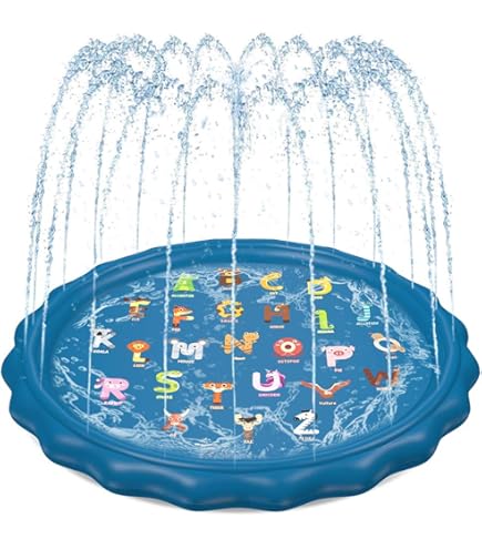 Amazon.com: BANZAI 54In-Diameter Sprinkle & Splash Play Mat : Toys