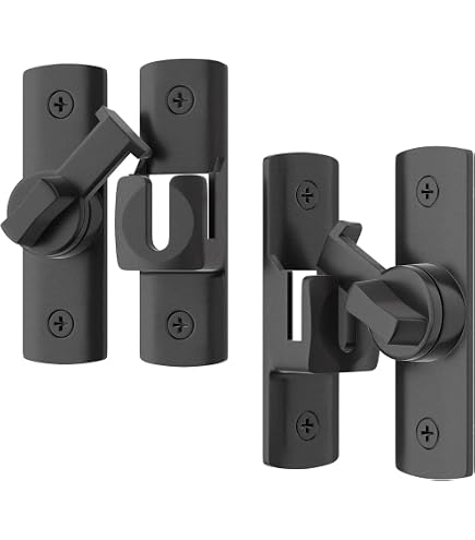 French door handle turning downward 90 degrees locking mechanism
