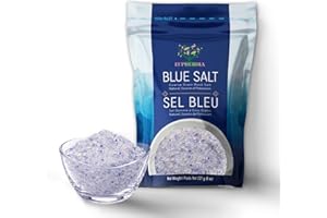 EUPHERBIA Blue Salt, Coarse, Rare Mineral Salt, High Potassium, Lower Sodium, Natural, Unprocessed, Hand Harvested, Kosher Ce